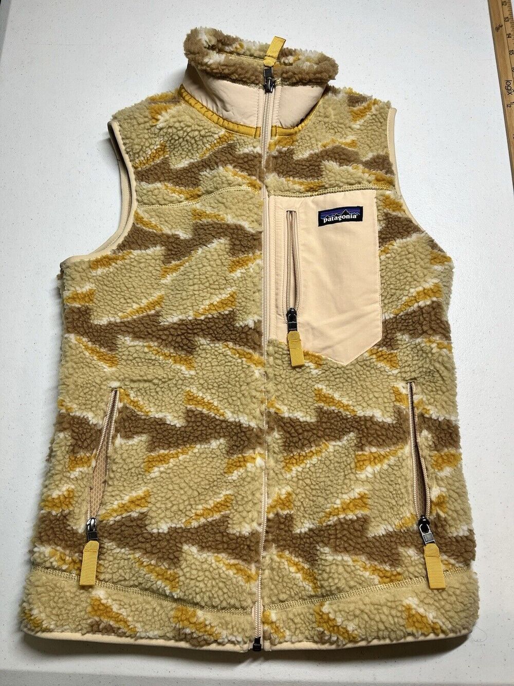 PATAGONIA Take Root Natural Classic Retro-X Fleece Vest Size XS
